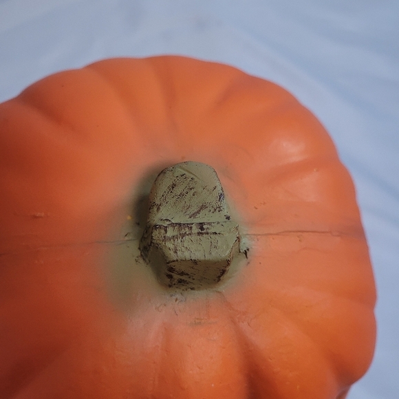 VTG Seasons by Zauder's Foam Blow Mold Lightup Pumpkin Jack-O-Lantern 13" - Picture 4 of 8